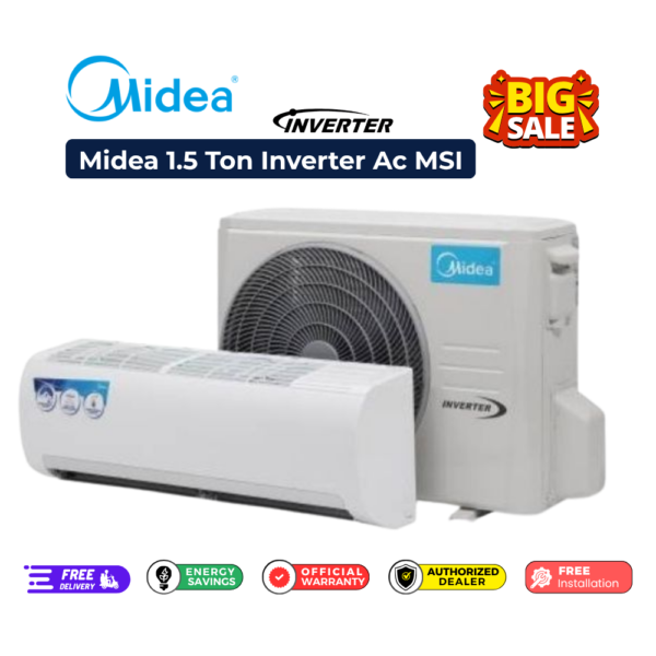 Midea 1.5 Ton Inverter Air Conditioner (MSI18CRN)