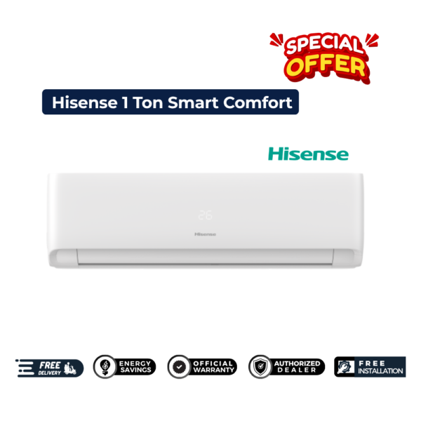 Hisense 1 Ton Smart Comfort AC