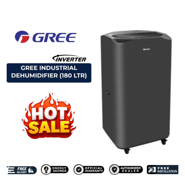 GREE INDUSTRIAL DEHUMIDIFIER (180 LTR)