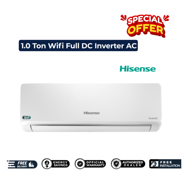 HISENSE 1.0 TON FULL DC INVERTER AC